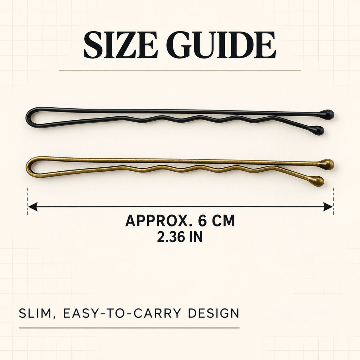 Metal Hair Pins With Flexible Grip And Rounded Tips (18 Pc)