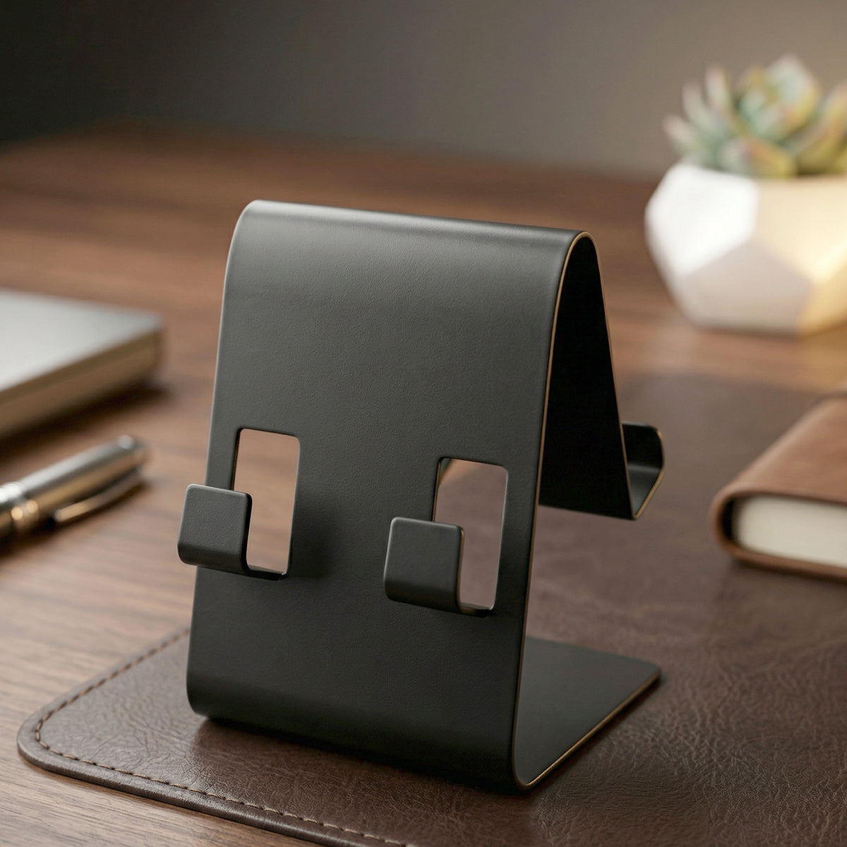 Metal Mobile Phone  Tablet Stand (1 Pc Black Color)