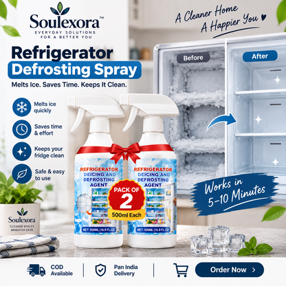 Defrosting Spray for Fridge Freezer (Pack of 2)