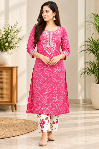 Women trending kurti set and best quality