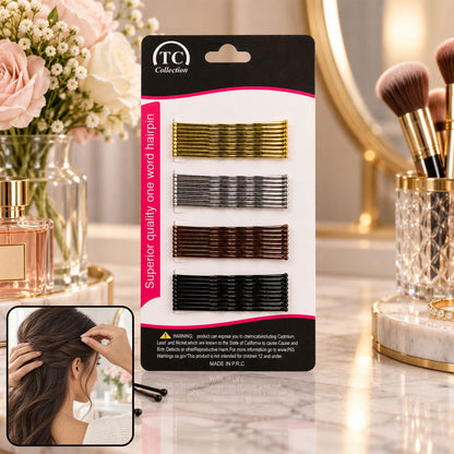 Metal Hair Pins For Women And Girls Strong Hold Wavy Hair Styling Pins (36 Pc)