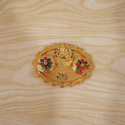 Ganesh Kumkum Holder  Elegant Meenakari Pooja Accessory