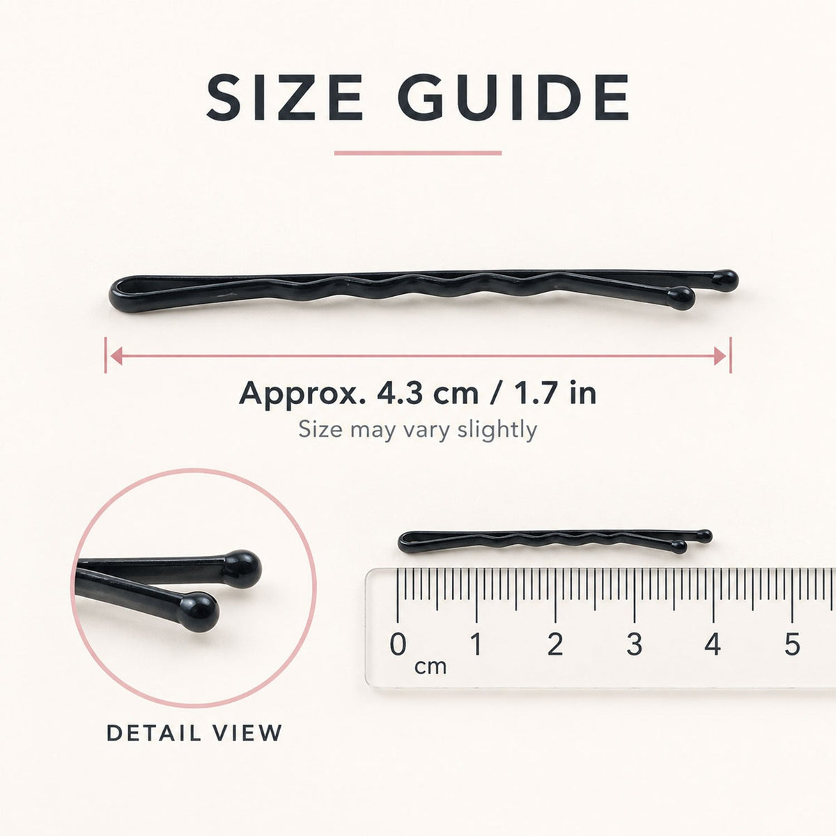 Metal Hair Pins For Women And Girls Strong Hold Wavy Hair Styling Pins (36 Pc)