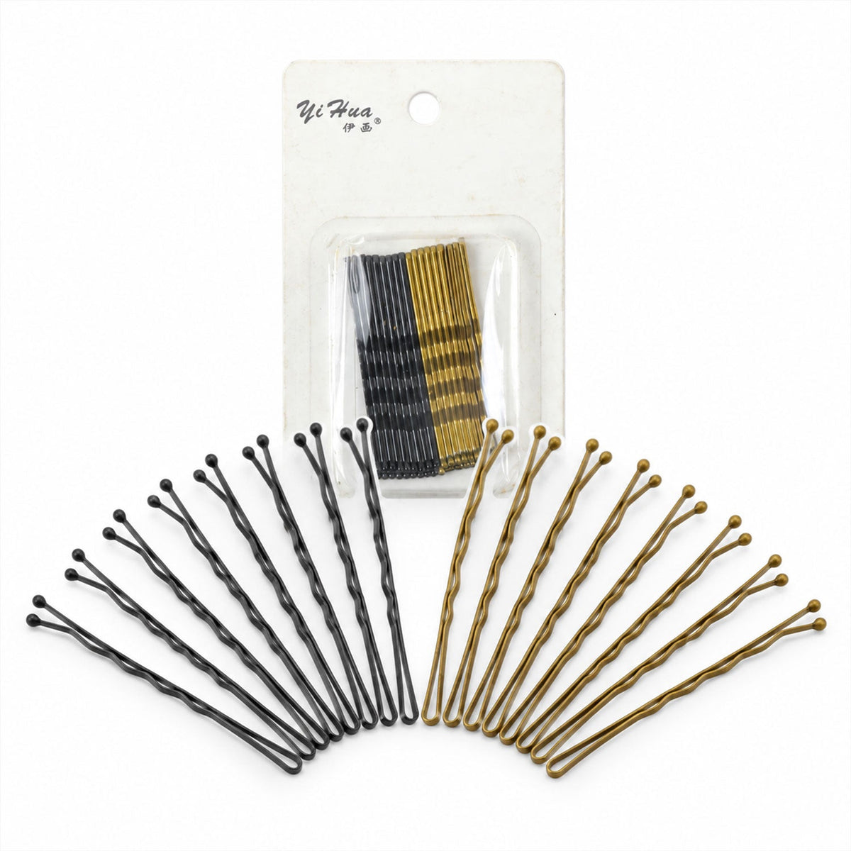 Metal Hair Pins With Flexible Grip And Rounded Tips (18 Pc)