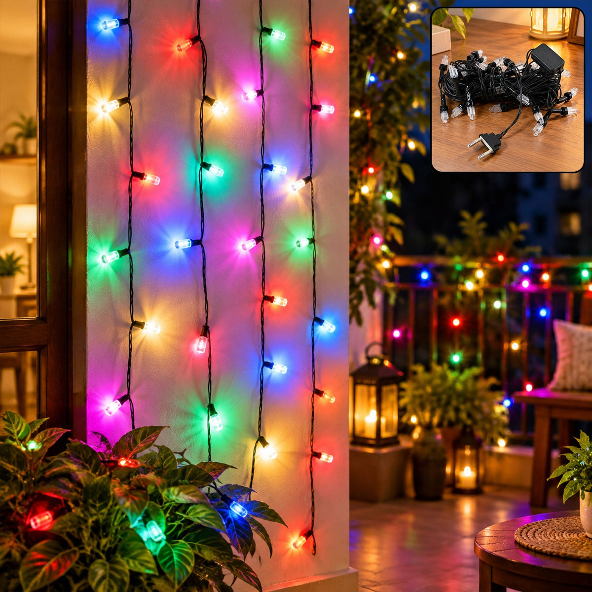 Decorative Led String Lights For Festive Home And Window Decor (8 Mtr Approx)