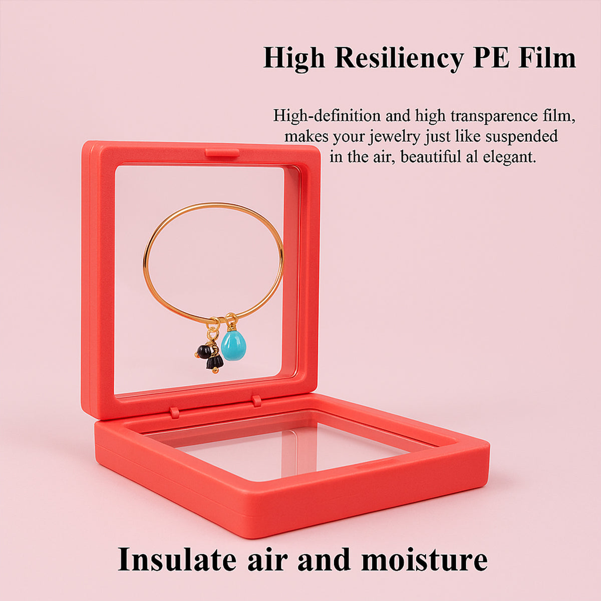Transparent Jewellery Display Box (9x9 Cm  1 Pc)