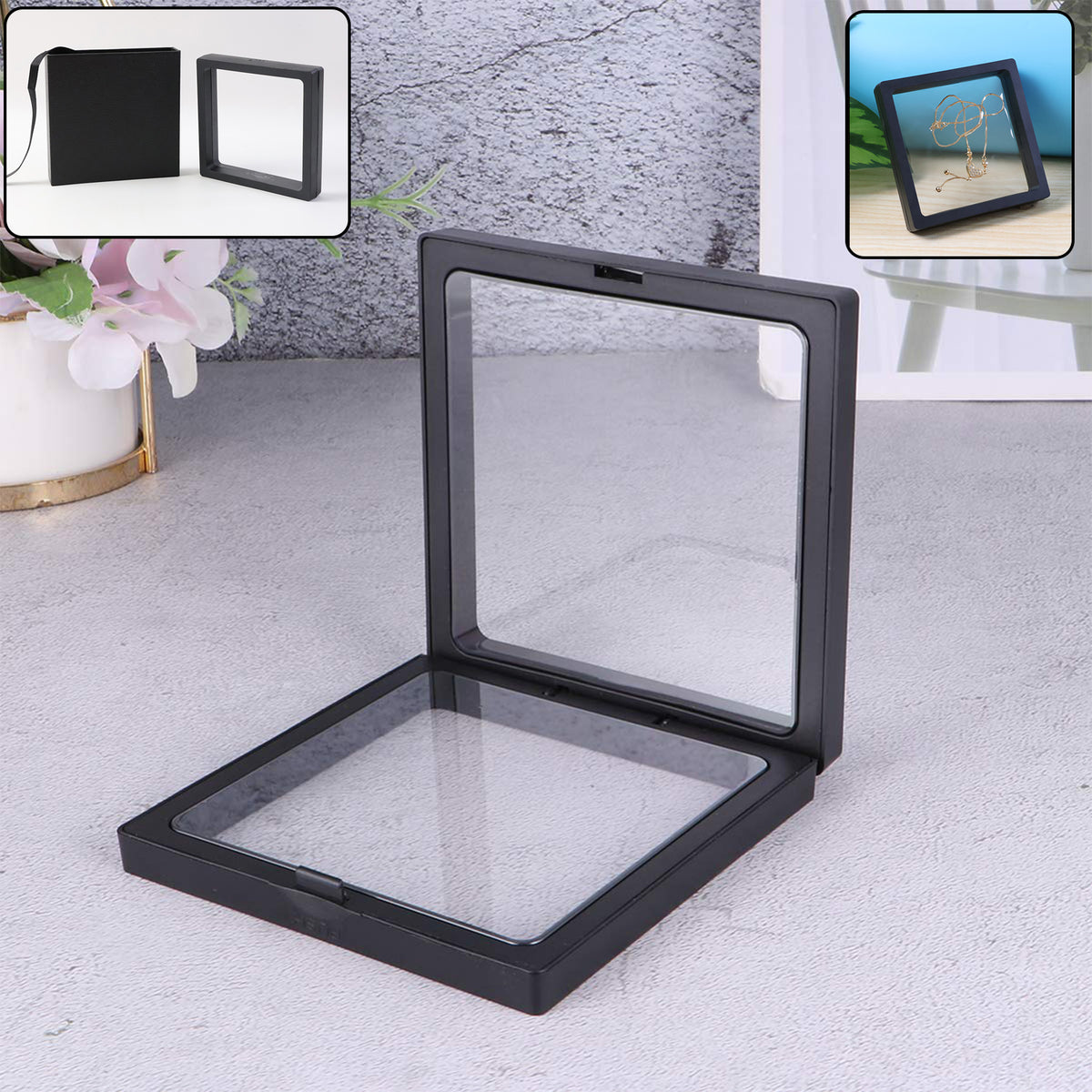 Transparent Jewellery Display Box (11x11 Cm  1 Pc)