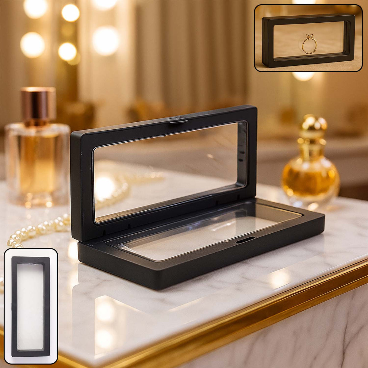Transparent Jewellery Display Box (18x7 Cm  1 Pc)