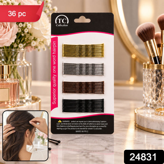 Metal Hair Pins For Women And Girls Strong Hold Wavy Hair Styling Pins (36 Pc)